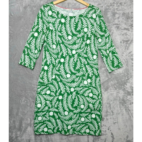 Boden Dresses & Skirts - Boden Green and White Mini Dress